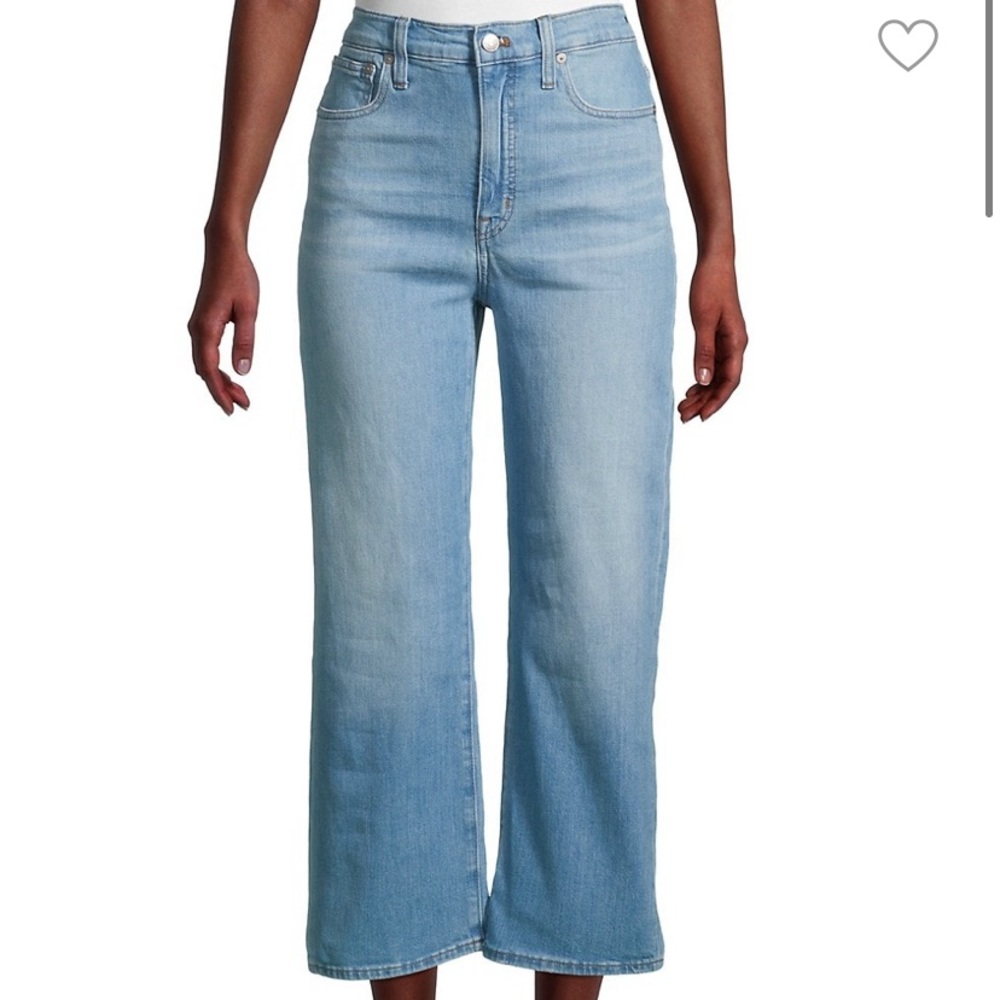 Madewell Slim Wide Leg Crop Jeans